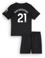 Otroške Nogometnih dresov Tottenham Hotspur Dejan Kulusevski #21 Gostujoči 2025-26 Kratki rokavi (+ hlače)